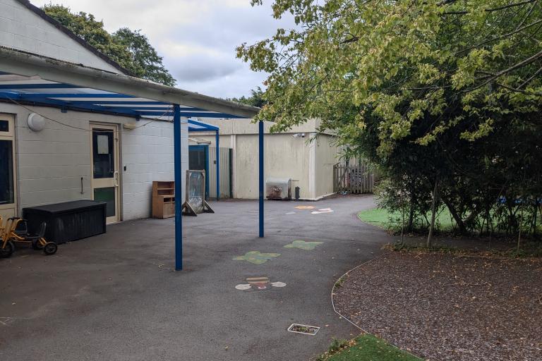 Permeable paving location 