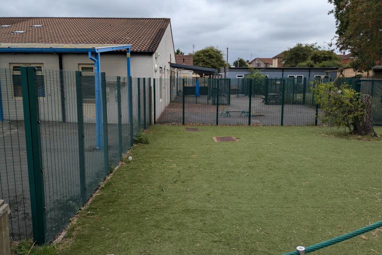 Permeable paving and planter location 